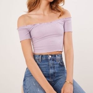 Reformation Willet Off the Shoulder Top